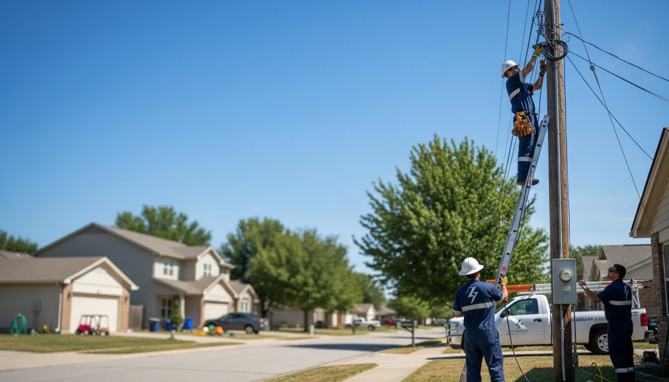 Residential electrician providing installation services in Dinwiddie, VA